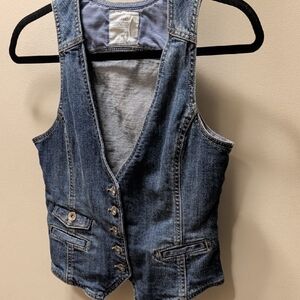 H&M Blue Denim Vest